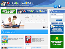 Tablet Screenshot of colegiosyjardines.cl